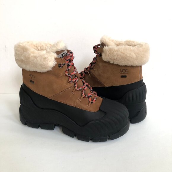 UGG Shoes - UGG ADIROAM HIKER SHORT CHESTNUT WATERPROOF SHEARLING LINED Boots